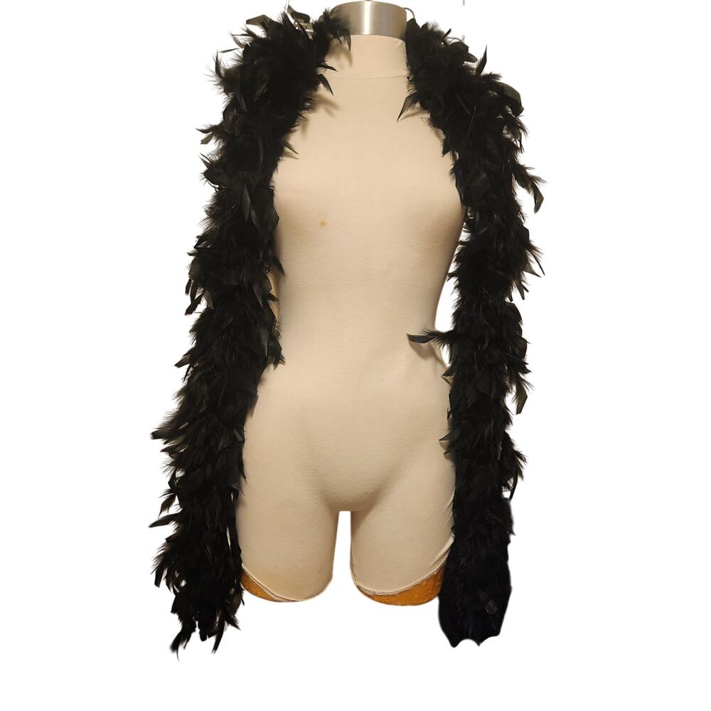 Black Feather Boa 79"